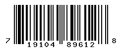 UPC barcode number 719104896128