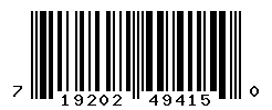 UPC barcode number 719249415208 lookup