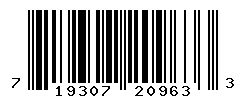 UPC barcode number 719307209633