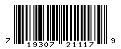 UPC barcode number 719307211179