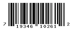 UPC barcode 719346102612