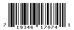 UPC 719346170741 barcode image