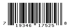 UPC barcode 719346175258