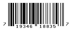 UPC barcode 719346188357