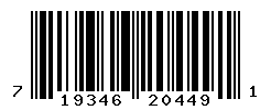 UPC barcode number 719346204491