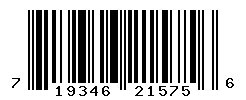 UPC barcode number 719346215756