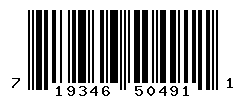 UPC barcode number 719346504911