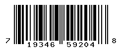 UPC barcode number 719346592048