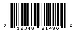 UPC 719346614900 barcode image