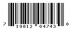 UPC barcode number 719812047430 lookup