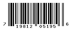 UPC barcode number 719812051956 lookup