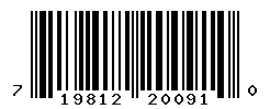 UPC barcode number 719812200910 lookup