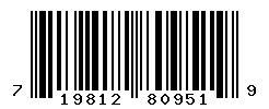 UPC barcode number 719812809519