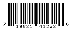 UPC barcode number 719821412526