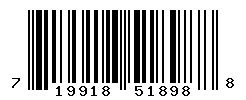 UPC barcode number 719918518988
