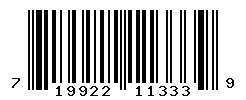 UPC barcode number 719922113339