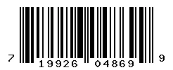 UPC barcode 719926048699