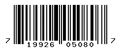 UPC barcode 719926050807