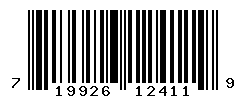 UPC barcode number 719926124119
