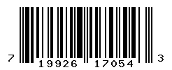 UPC barcode 719926170543