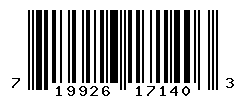 UPC barcode number 719926171403