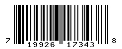 UPC barcode 719926173438