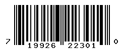 UPC barcode number 719926223010