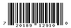 UPC barcode number 720189129100