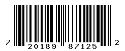 UPC barcode number 720189871252