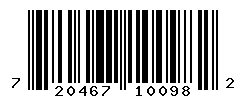 upc 720467100982 barcode image