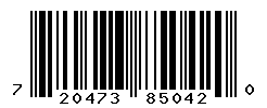 UPC barcode number 720473850420