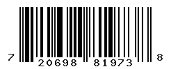 UPC barcode number 720698819738