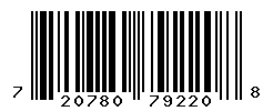 UPC barcode number 720780792208