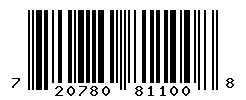 720780811008 barcode
