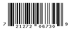 UPC barcode number 721272067309