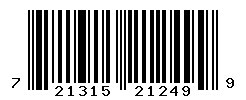 UPC barcode number 721315212499