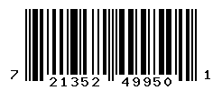 UPC barcode number 721352499501