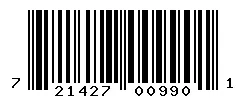 UPC barcode 721427009901