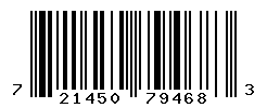 UPC barcode number 721450794683