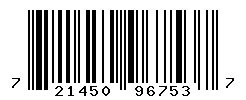 UPC barcode number 721450967537