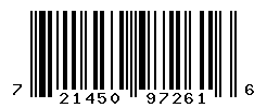 UPC barcode number 721450972616