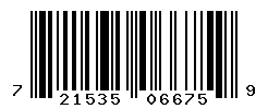 UPC barcode number 721535066759