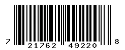 UPC barcode 721762492208