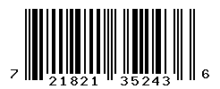 UPC barcode number 721821352436