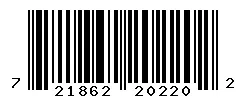UPC barcode 721862202202