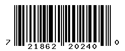 UPC barcode number 721862202400