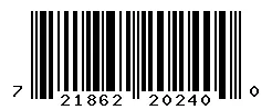 UPC barcode 721862202400