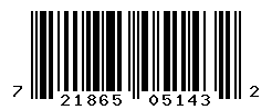 UPC barcode number 721865051432