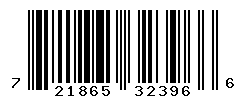 UPC barcode number 721865323966