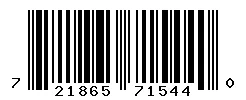 UPC barcode 721865715440